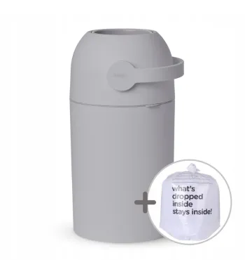 Kosz na zużyte pieluchy Magic Majestic - szary (na 25 pieluch)