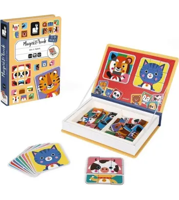 Magnetibook Janod Magnetyczna Układanka puzzle zwierzęta
