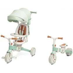 Toyz by Caretero Faro 3w1 rowerek trójkołowy spacerowy biegowy Green
