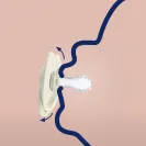 Canpol Lovi Prime dynamiczny smoczek18+  34/411  Granola/Orange