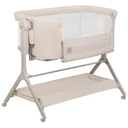 Lionelo Leonie Plus beige — dostawka, kołyska, łóżeczko Lionelo Leonie Plus beige — dostawka, kołyska, łóżeczko