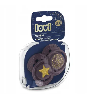 Lovi Smoczek uspokajający 3-6m 2szt 22/893 violet