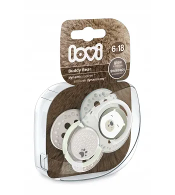Lovi Smoczek silikonowy dynamiczny 6-18m 22/865 bud bear