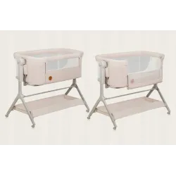 Lionelo Leonie Plus beige — dostawka, kołyska, łóżeczko Lionelo Leonie Plus beige — dostawka, kołyska, łóżeczko