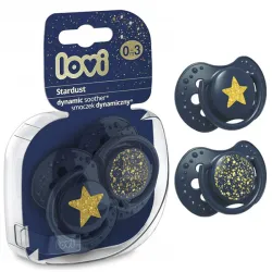 Lovi Smoczek silikonowy dynamiczny 6-18m 22/894 stardust bl