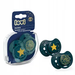 Lovi Smoczek silikonowy dynamiczny 6-18m 22/894 stardust gr