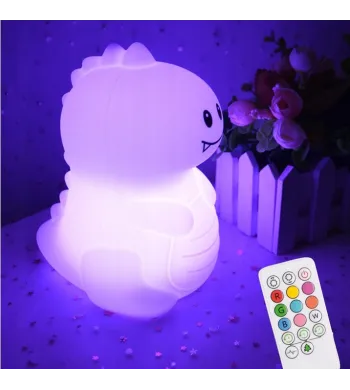 Lampka NOCNA SILIKONOWA ŚWIETLACZEK dla dzieci MesMed DINUŚ