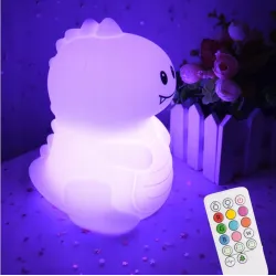 Lampka NOCNA SILIKONOWA ŚWIETLACZEK dla dzieci MesMed DINUŚ