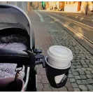 Elegancki uchwyt na kubek Petite&Mars w kolorze czarnym