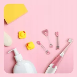 Elektroniczna szczoteczka dziecięca soniczna higiena różowa NENO DENTI