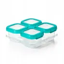 OXO  pojemniki do zamrażania żywności 4 x 120 ml Teal