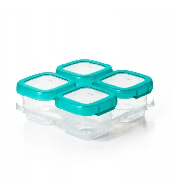 OXO  pojemniki do zamrażania żywności 4 x 120 ml Teal