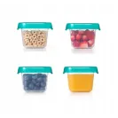 OXO  pojemniki do zamrażania żywności 4 x 190 ml Teal