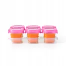 OXO Tot Pojemniki do Zamrażania Żywności Pink 6 szt