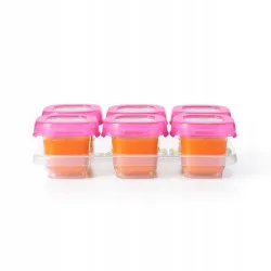OXO Tot Pojemniki do Zamrażania Żywności Pink 6 szt OXO Tot Pojemniki do Zamrażania Żywności Pink 6 szt