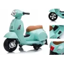 Jeździk dla dziecka Skuter Vespa na akumulator z oparciem Miętowy
