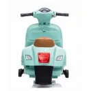 Jeździk dla dziecka Skuter Vespa na akumulator z oparciem Miętowy