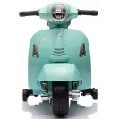 Jeździk dla dziecka Skuter Vespa na akumulator z oparciem turkus