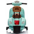 Jeździk dla dziecka Skuter Vespa na akumulator z oparciem turkus