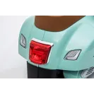 Jeździk dla dziecka Skuter Vespa na akumulator z oparciem Miętowy