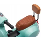 Jeździk dla dziecka Skuter Vespa na akumulator z oparciem turkus