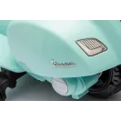 Jeździk dla dziecka Skuter Vespa na akumulator z oparciem turkus