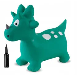 SUN BABY gumowy skoczek  + pompka Dino zielony