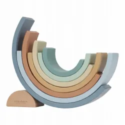 LITTLE DUTCH Drewniana tęcza do układania Forest Friends LD7237