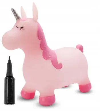 SUN BABY gumowy skoczek  + pompka Kelly różowy J06.021.0.1