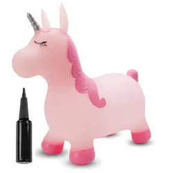 SUN BABY gumowy skoczek  + pompka Kelly różowy J06.021.0.1