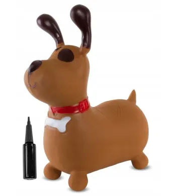 SUN BABY gumowy skoczek  + pompka piesek Reksio