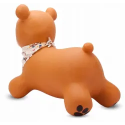 SUN BABY gumowy skoczek  + pompka TEDDY brązowy