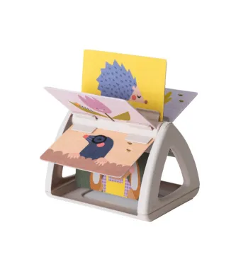 TAF TOYS Książeczka kontrastowa obrotowa Tummy Time kolorowa 13125
