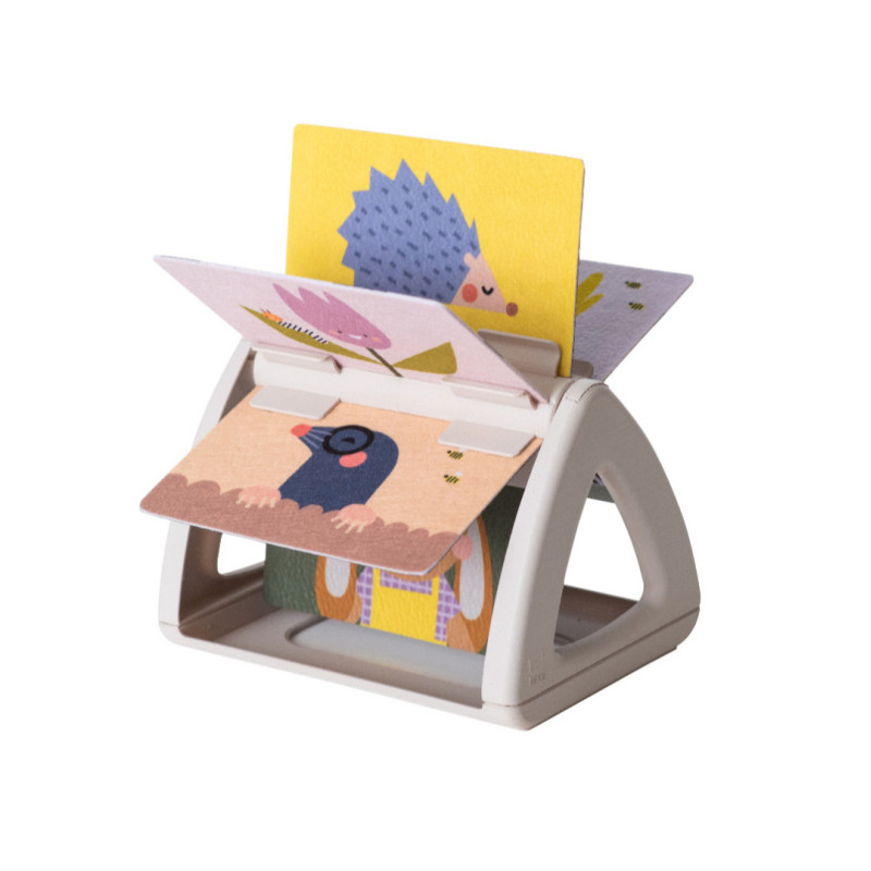 TAF TOYS Książeczka kontrastowa obrotowa Tummy Time kolorowa 13125