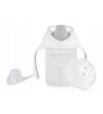 Kubek niekapek Twistshake 230ml 4m+ czarny biały