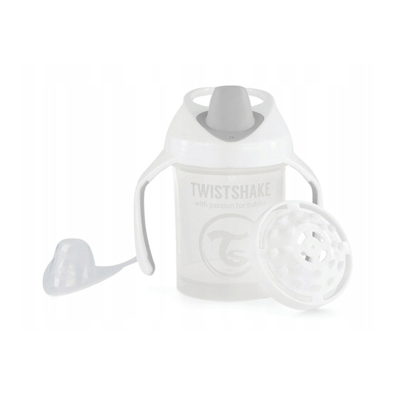 Kubek niekapek Twistshake 230ml 4m+ czarny biały