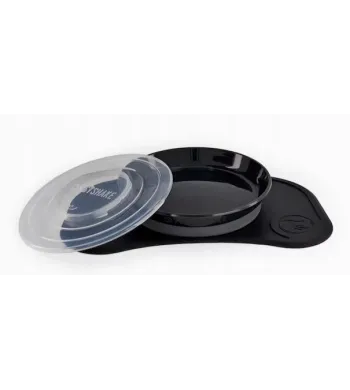 Twistshake Mata Click-Mat Mini + Talerz BLACK