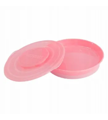 Twistshake Mini Mata Antypoślizgowa + talerz Pink