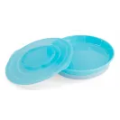 Twistshake Mini Mata Antypoślizgowa + talerz niebieski
