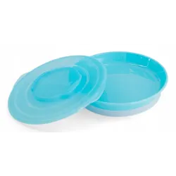 Twistshake Mini Mata Antypoślizgowa + talerz niebieski Twistshake Mini Mata Antypoślizgowa + talerz niebieski