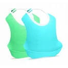 Śliniak Twistshake 2 szt niebieski zielony