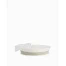 Talerzyk Twistshake dzielony z pokrywką biały