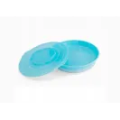 Twistshake Talerz z pokrywką blue