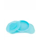 Twistshake Talerz z pokrywką blue