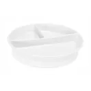 Talerzyk Twistshake dzielony z pokrywką biały