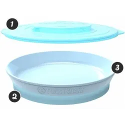 Twistshake Talerz z pokrywką pink Twistshake Talerz z pokrywką pink