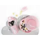 Twistshake Talerz z pokrywką pink