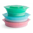 Talerzyk Twistshake dzielony z pokrywką biały