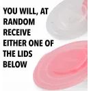 Twistshake Talerz z pokrywką pink