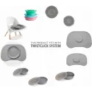 Twistshake Talerz z pokrywką pink